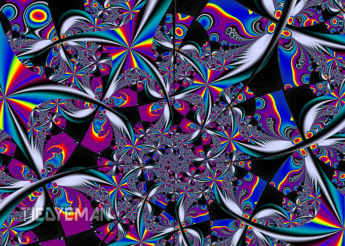 'Dove Wings' Psychedelic Fractal Art
