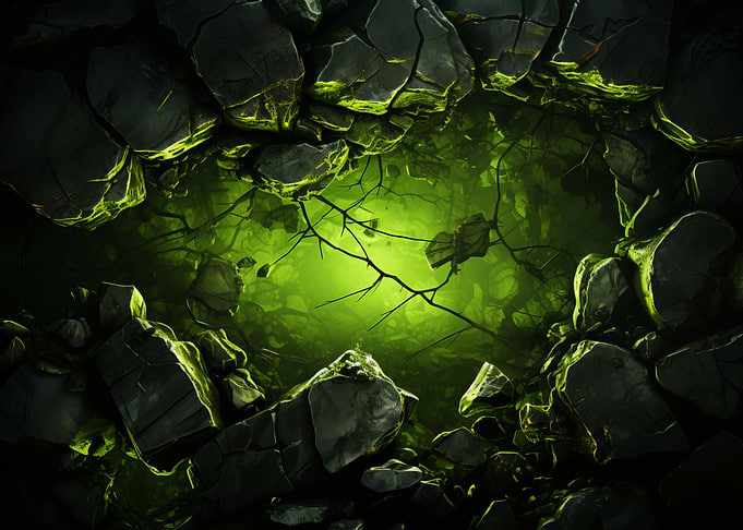 Cracked Earth, Green Mist