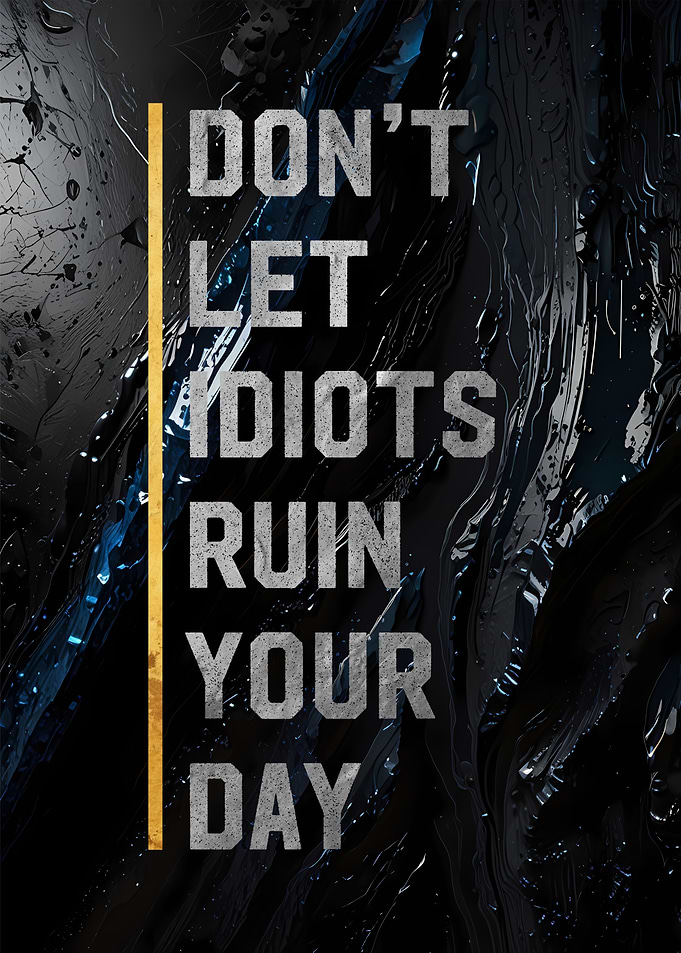 Don't Let Idiots Ruin Your Day
