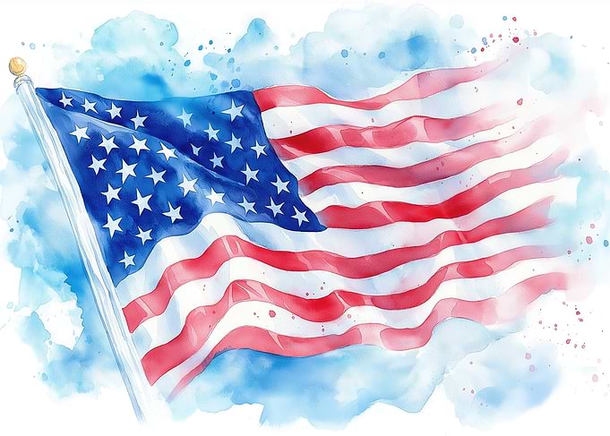 Red White and Blue in the Wind