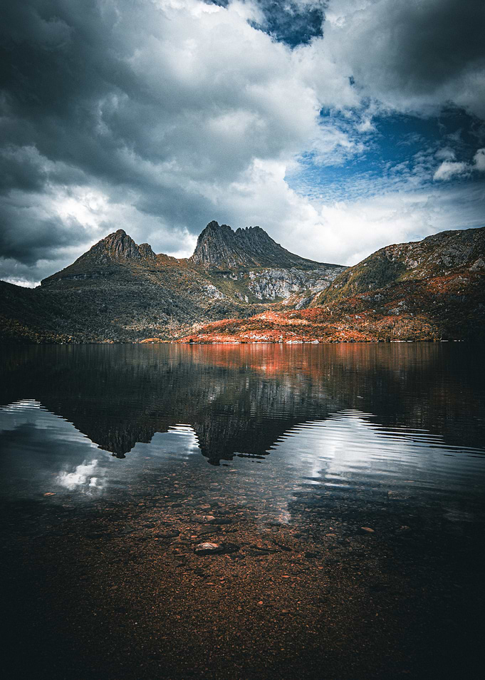 Mountain Reflection in Still Water
