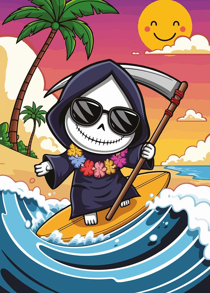 Grim Reaper Surfing