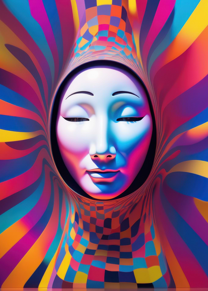 Psychedelic Face Art