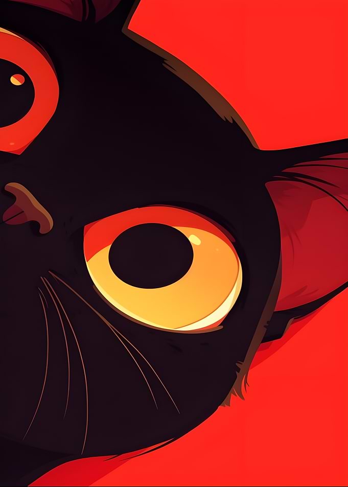 Black Cat Close-Up