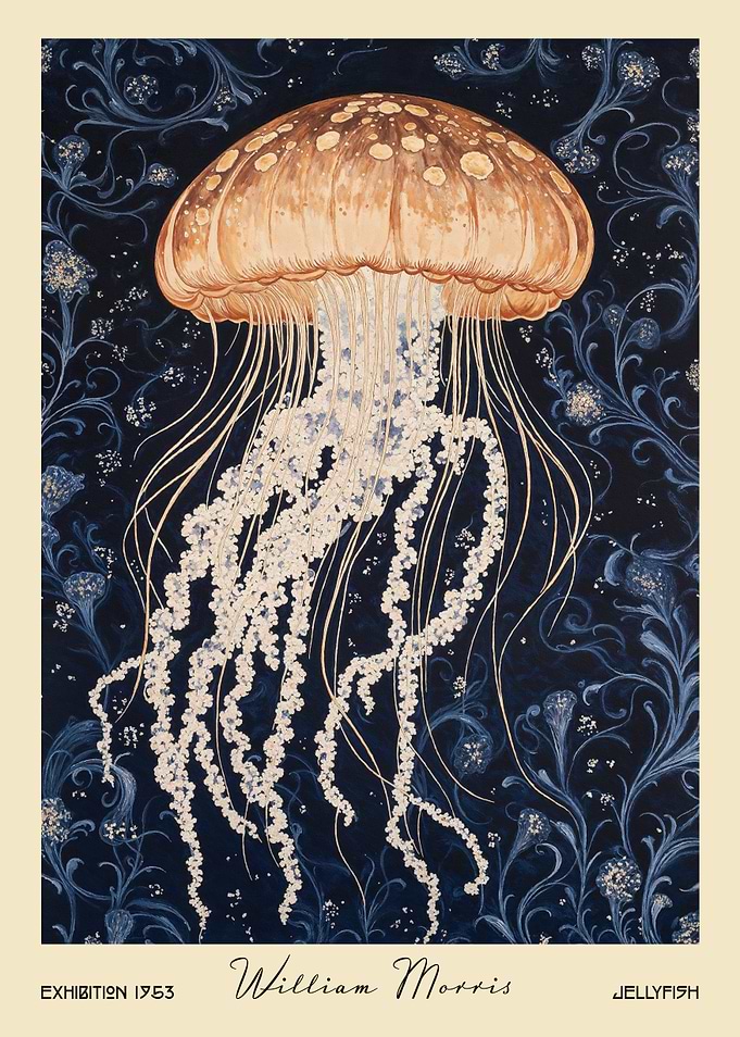 William Morris Jellyfish Nautical