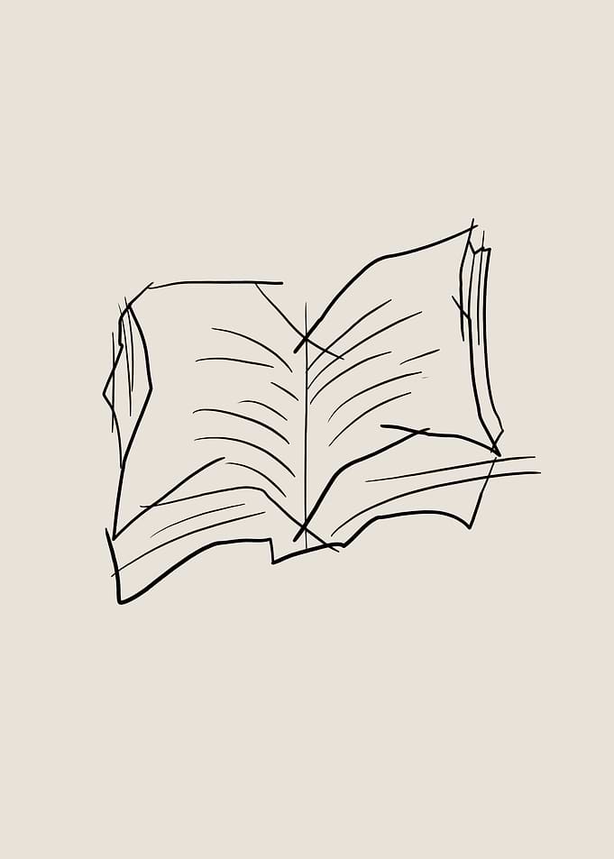 Book Line Art