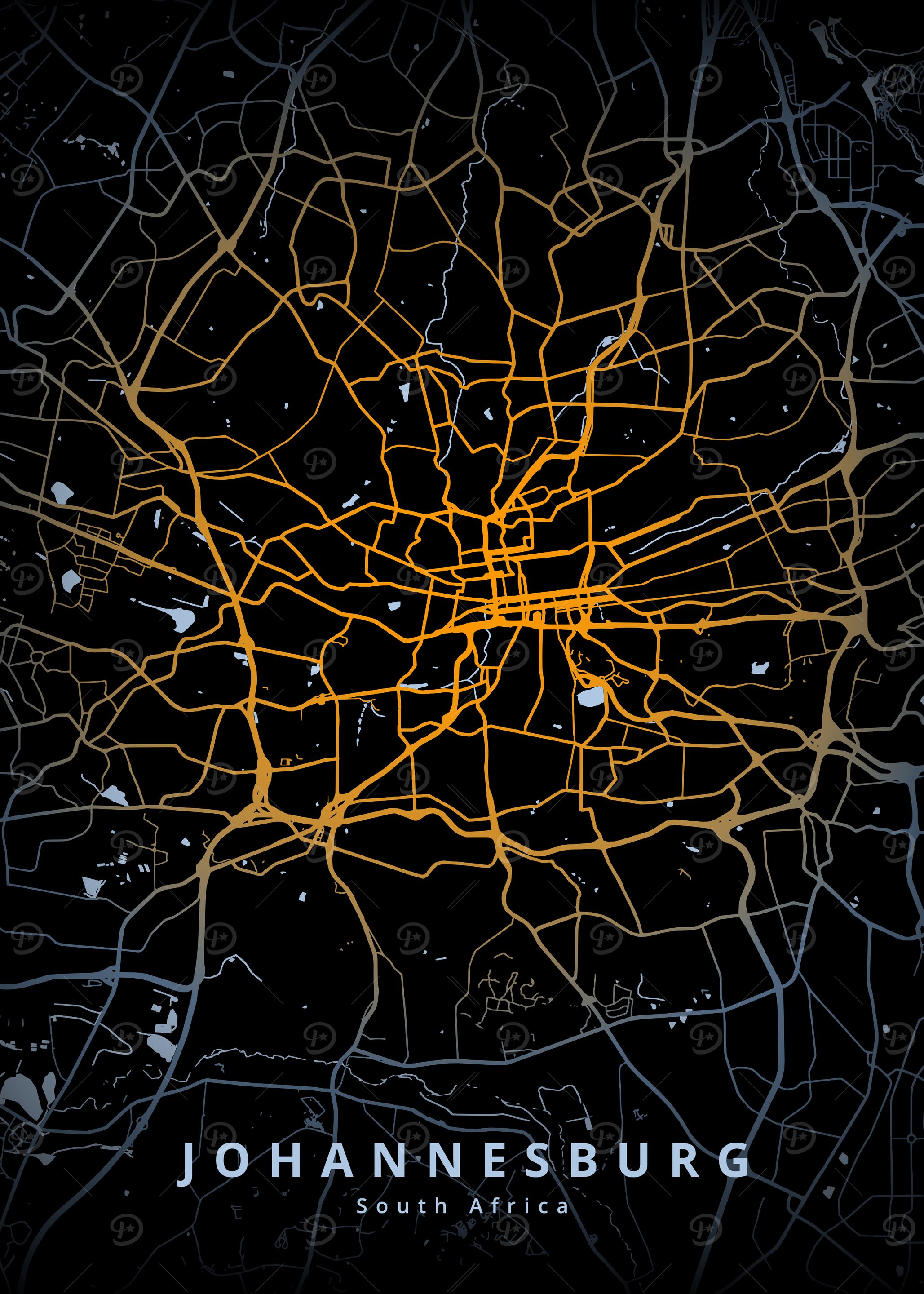 Johannesburg City Map