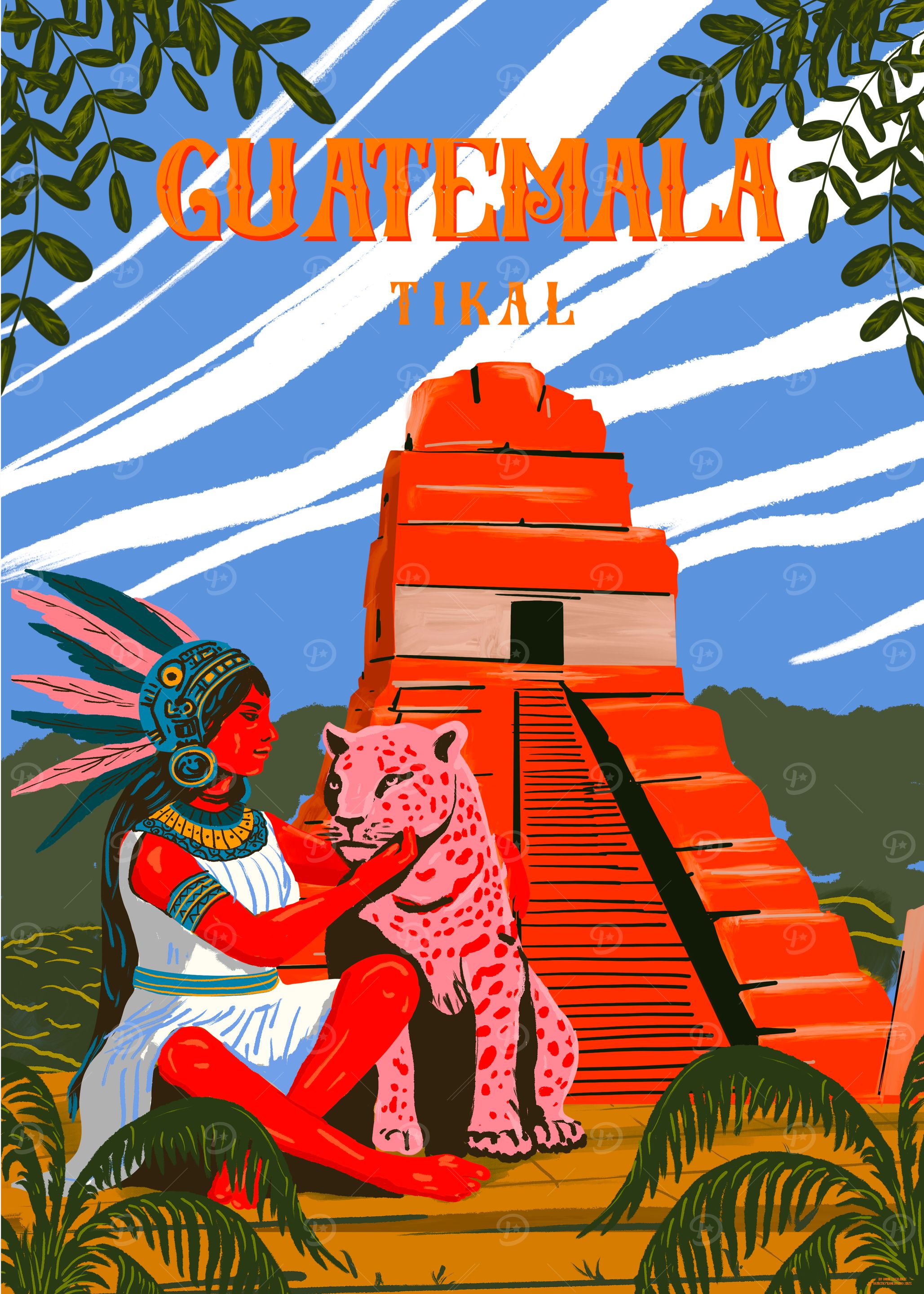 Guatemala Tikal Art Print
