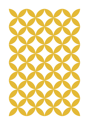 Mustard Yellow Geometric Pattern