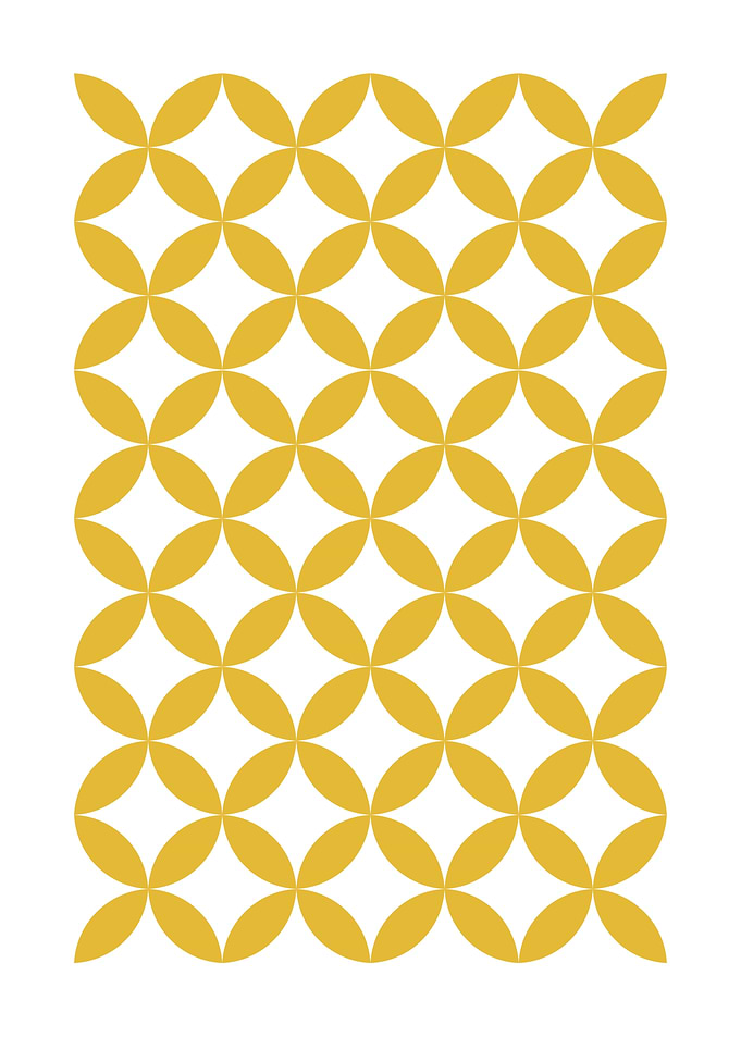 Mustard Yellow Geometric Pattern