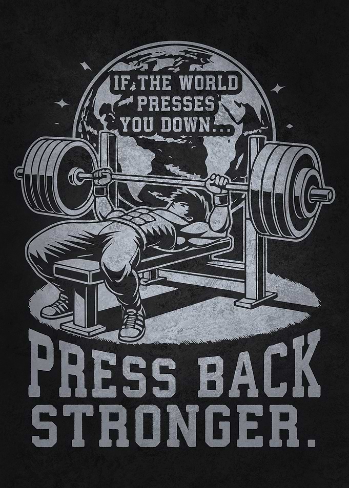 Press Back Stronger - Anime Bench Press Gym