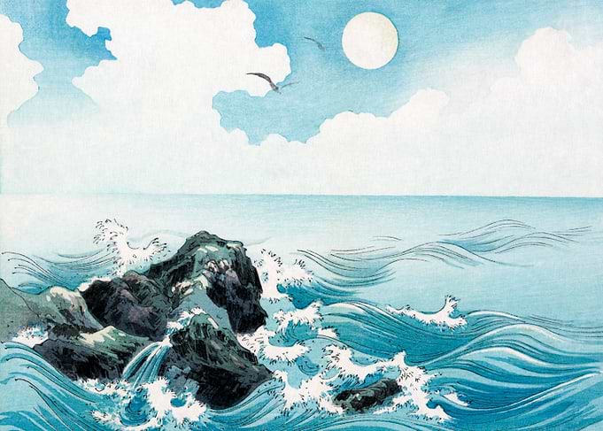 Japanese Sea Landscape