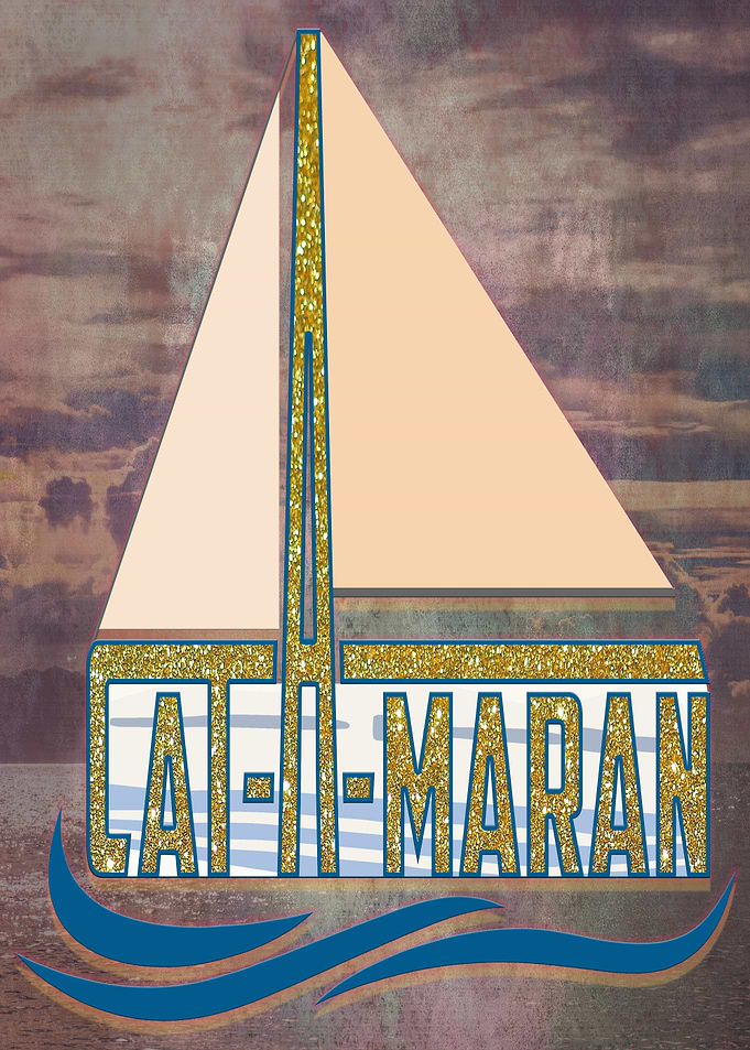 Catamaran Sailboat Art