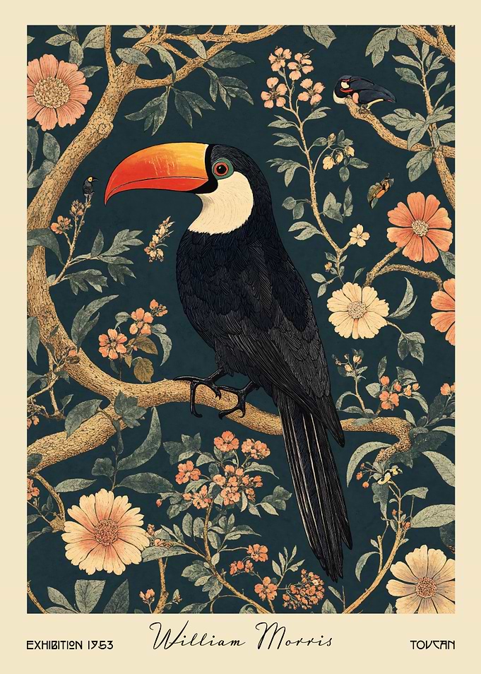 Toucan William Morris Botanical