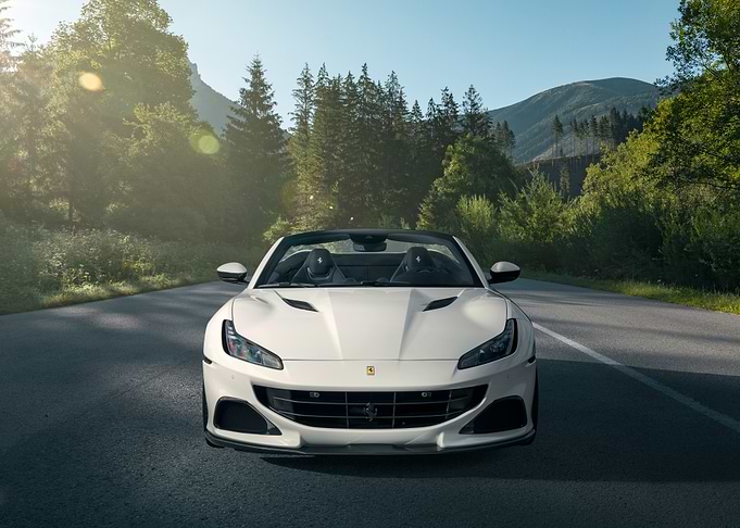 White Ferrari Convertible
