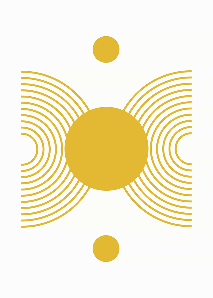 Golden Abstract Art