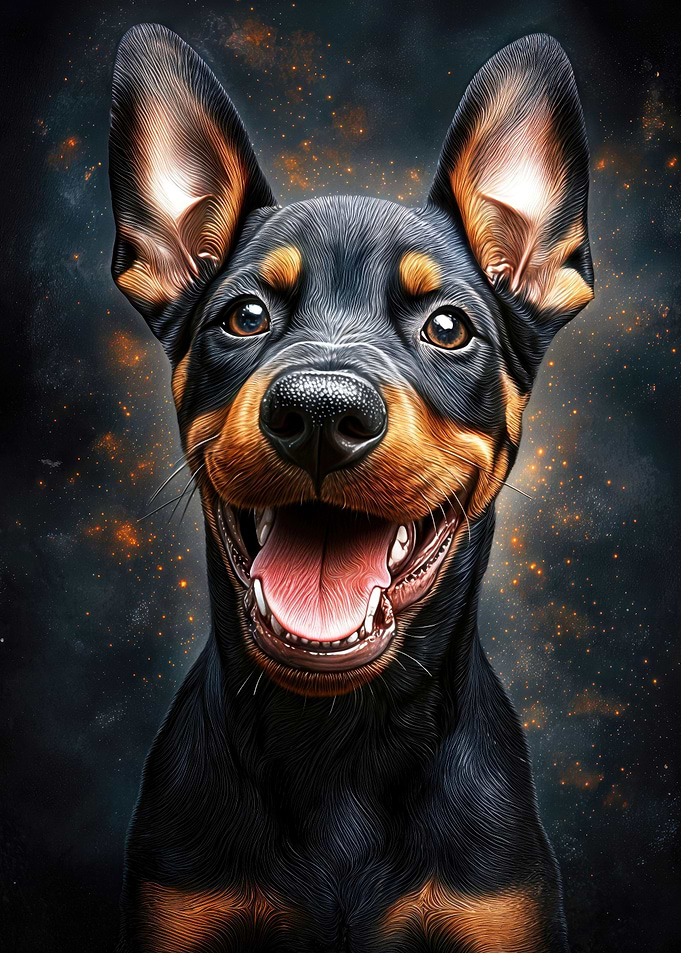 Happy Doberman Puppy