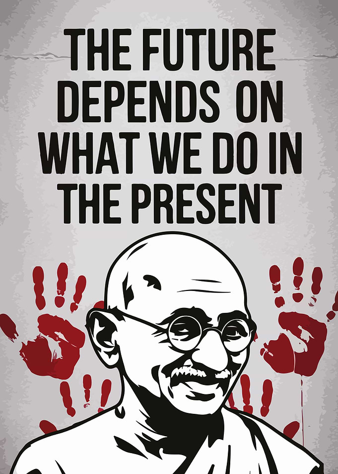 Gandhi Quote Poster