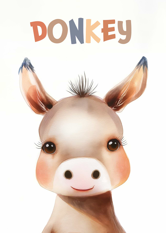 Cute Donkey Nursery