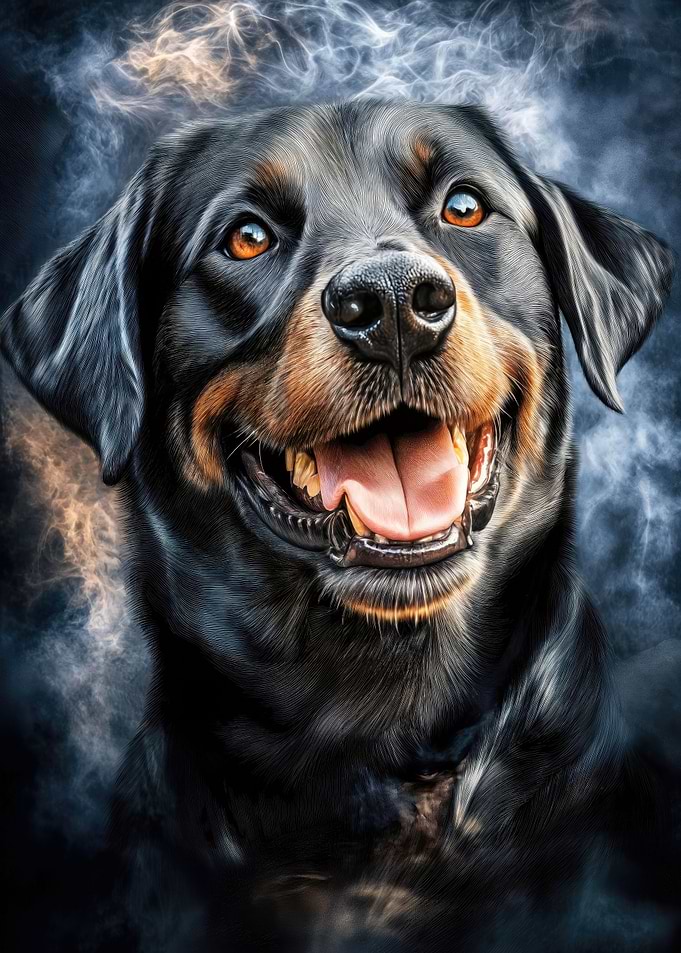 Happy Labrador Portrait