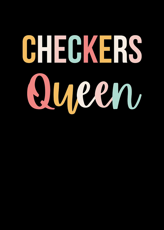 Checkers Queen Graphic