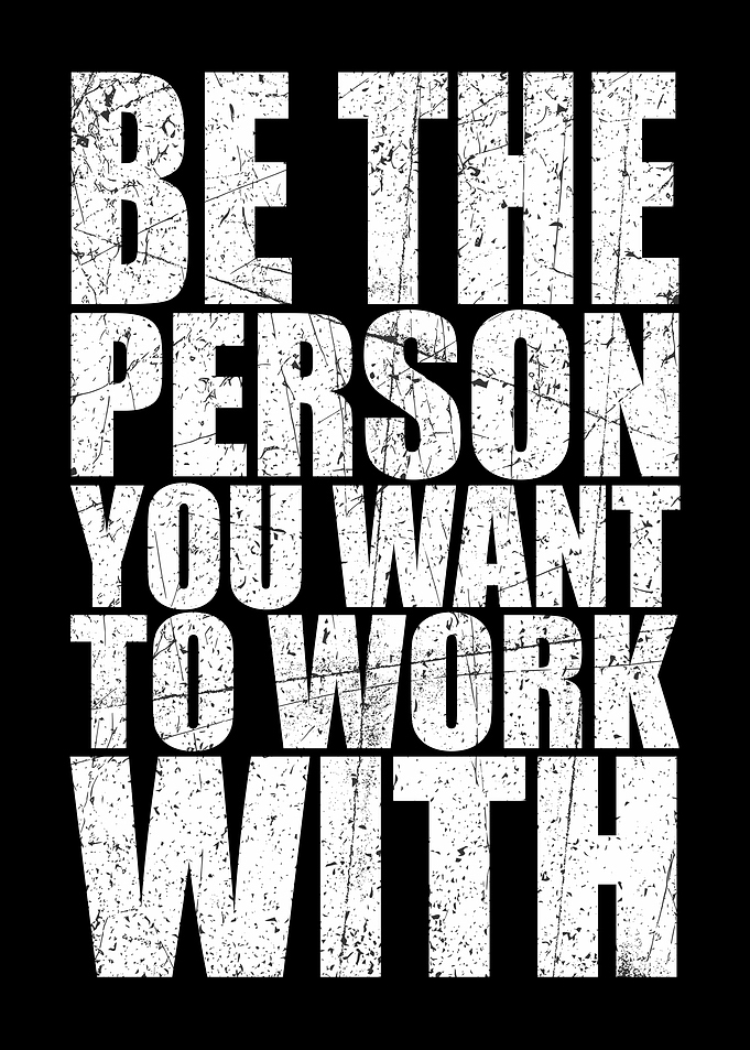Motivation & Success Poster Hustle, Ambition, Leadership Be The Person