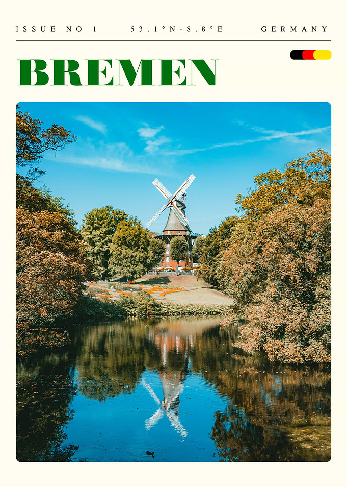 Bremen Germany Travel Art Poster