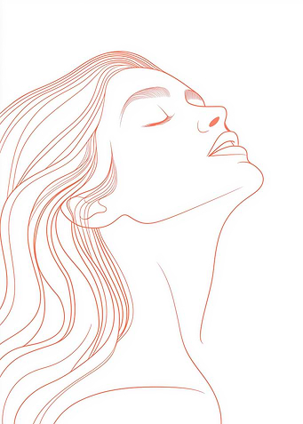 Line Art Woman Portrait