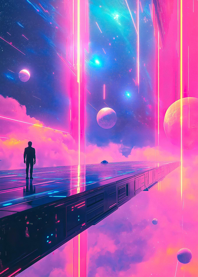 Neon Spacewalk