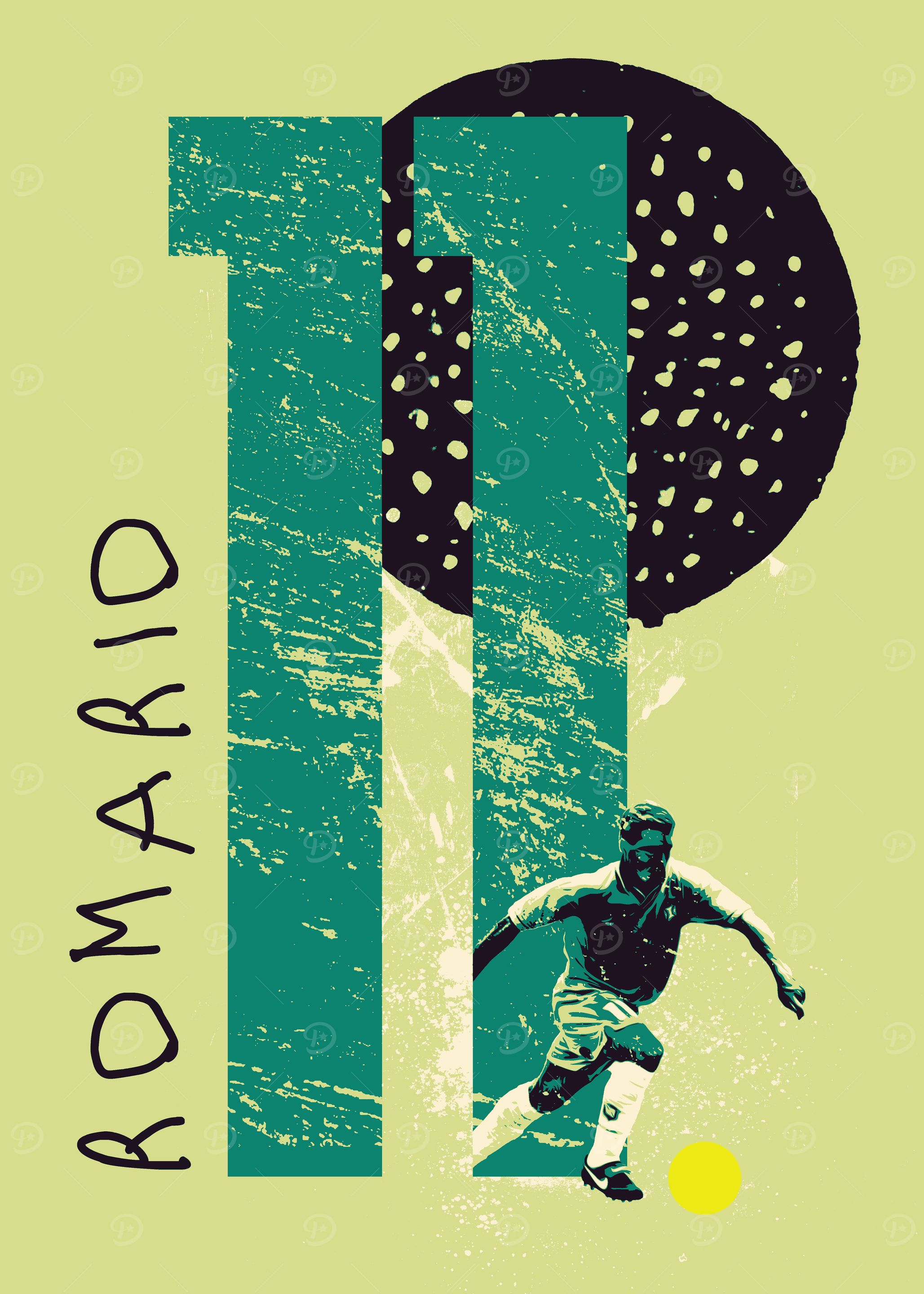 Romario Football Poster