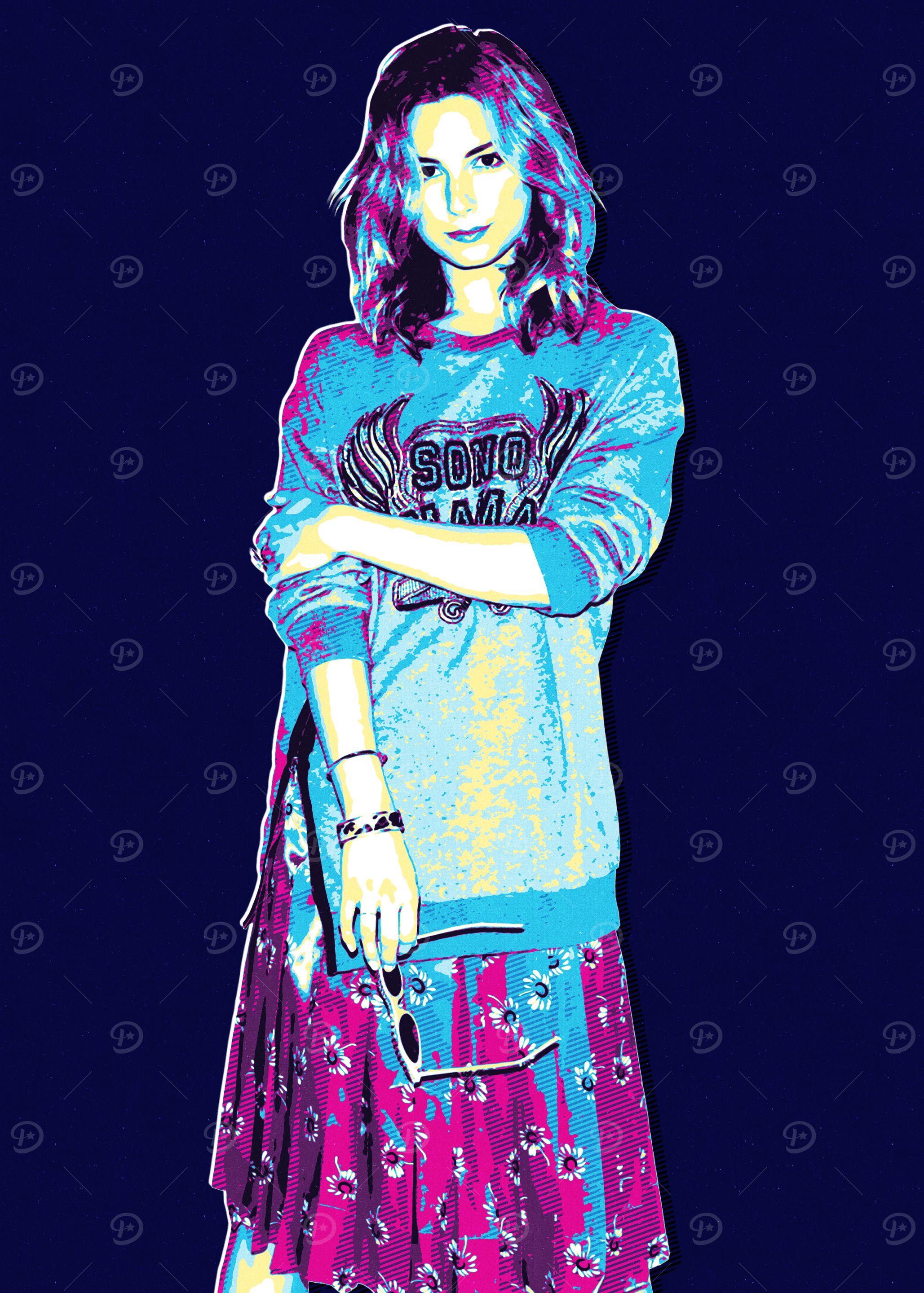 Emily Vancamp Pop Art Fashion Illustration