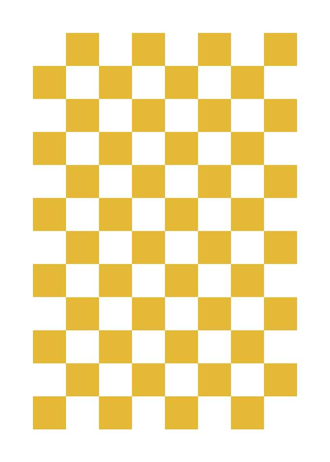 Gold Checkerboard Art