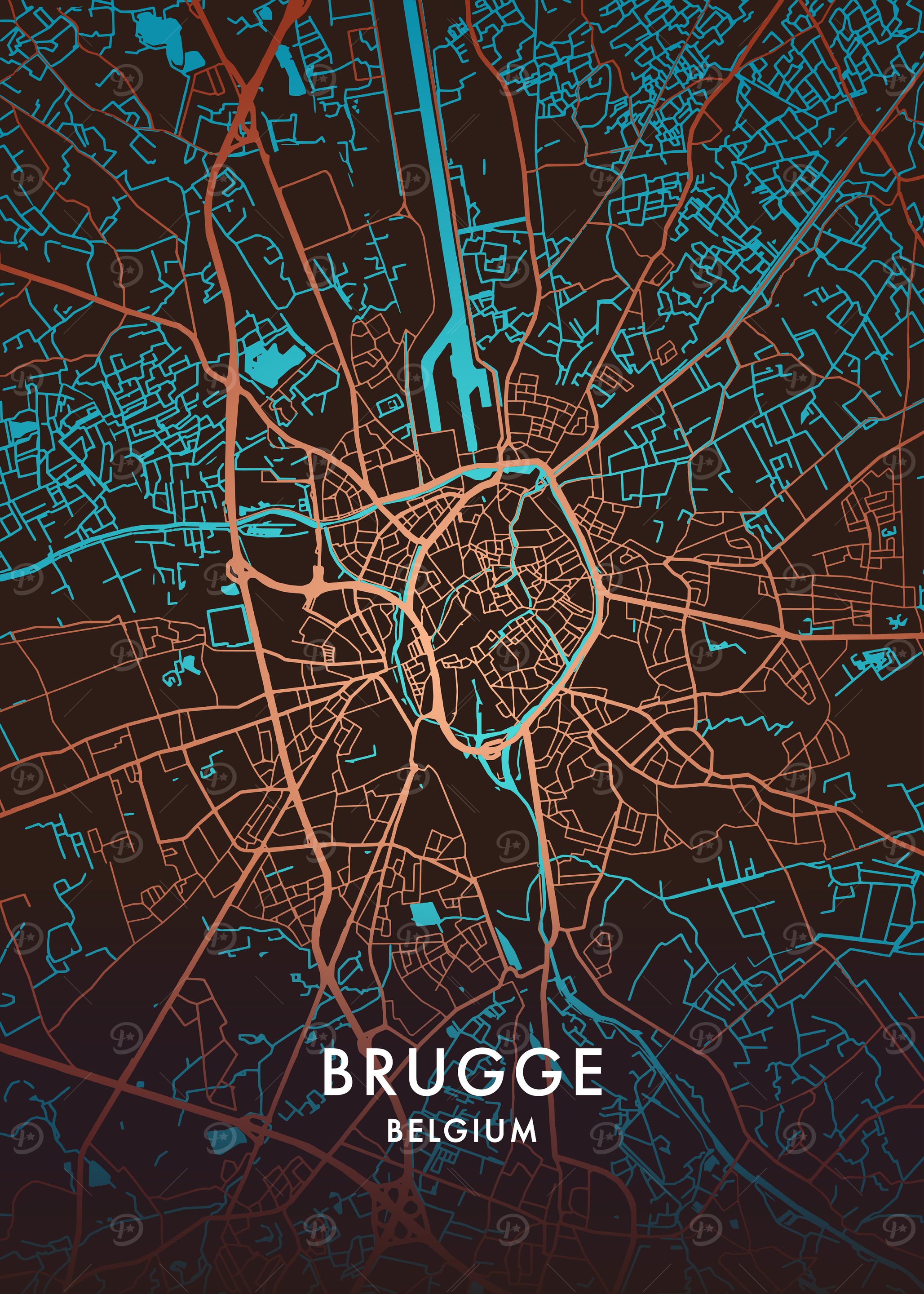 Bruges City Map