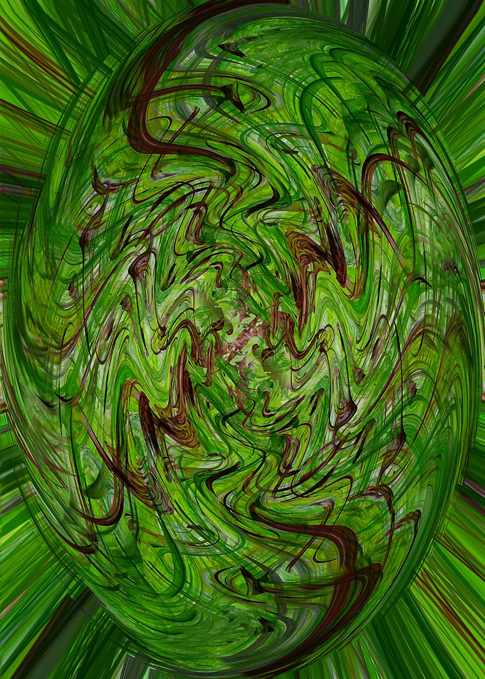 Abstract Green Swirls CS4