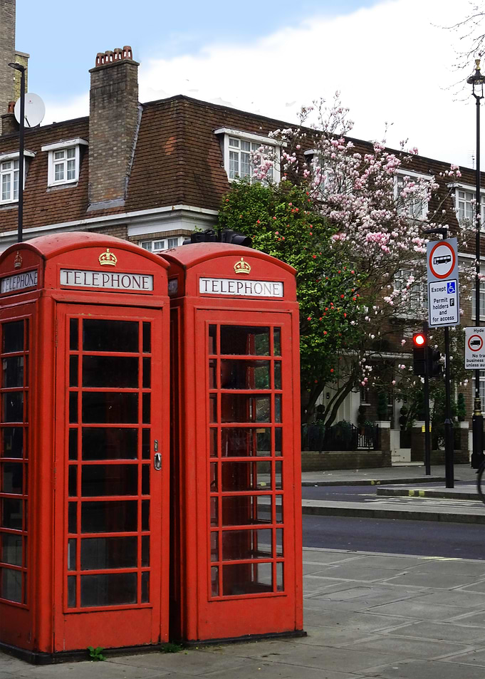 Red Phone Booths in London