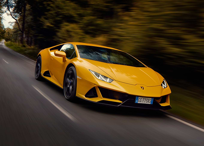 Yellow Lamborghini Huracan