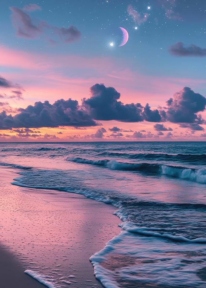 Pink Sunset Beach