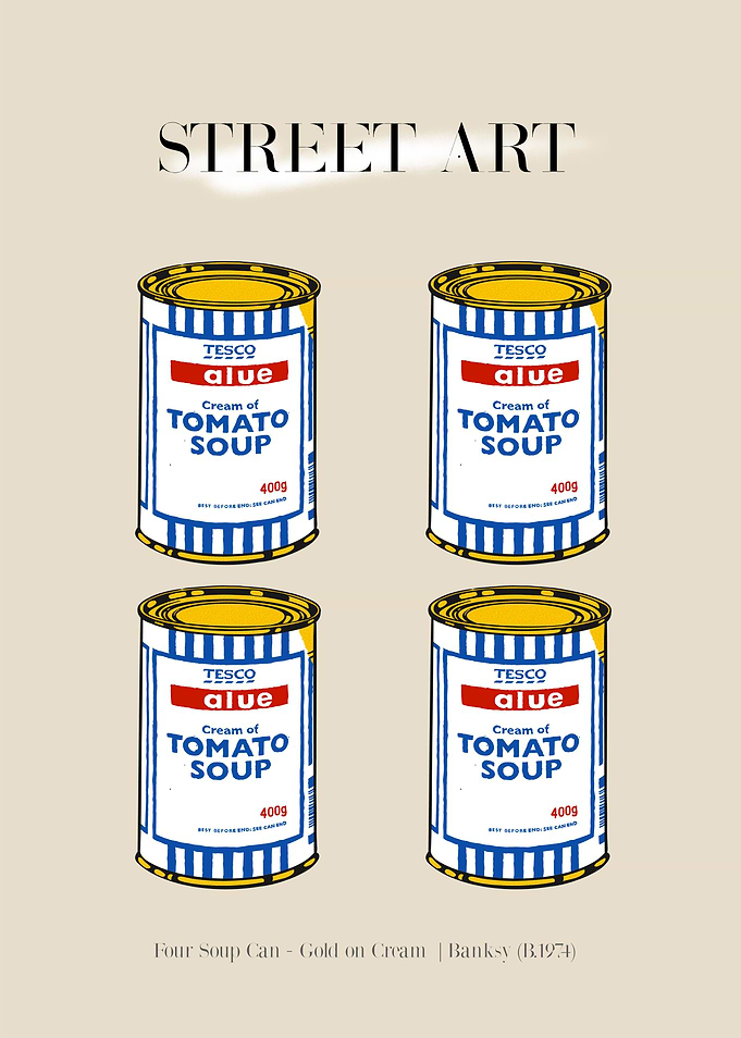 Four Soup Cans | Street Art