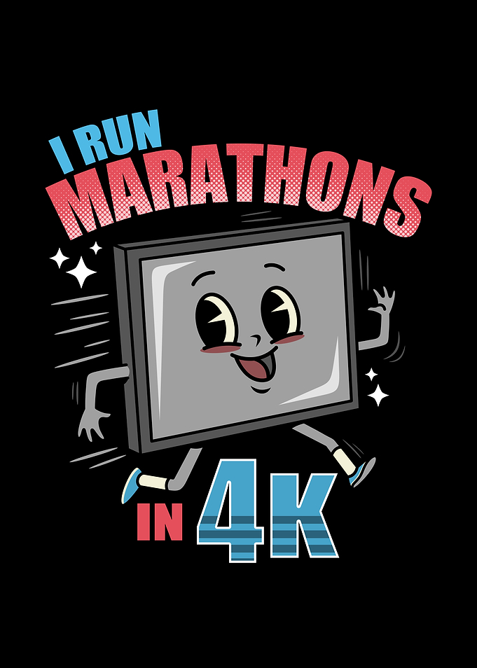 Funny Vintage 4K Marathon TV Meme