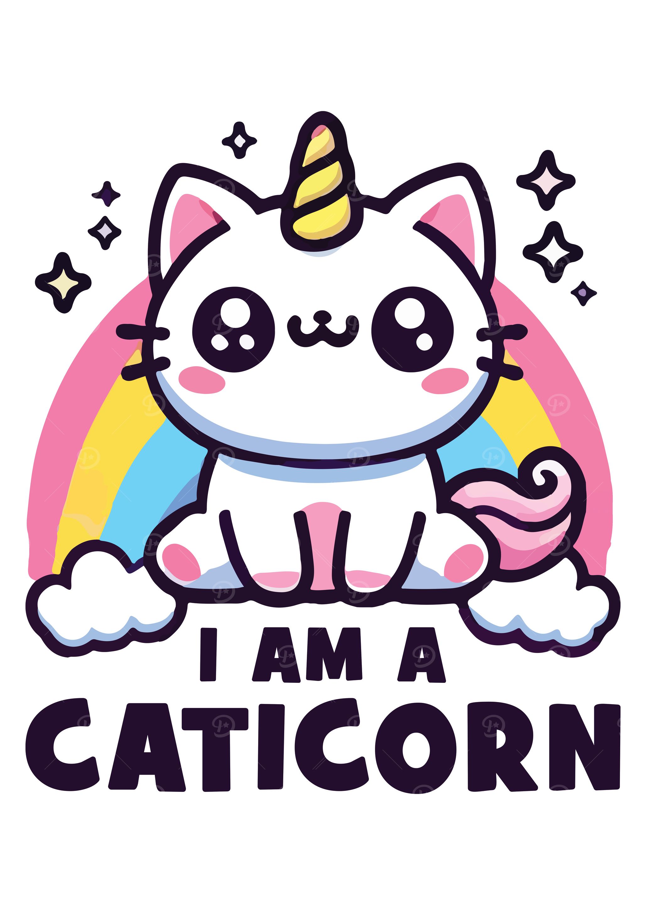 I Am a Caticorn – Cute Rainbow Cat Unicorn Kawaii