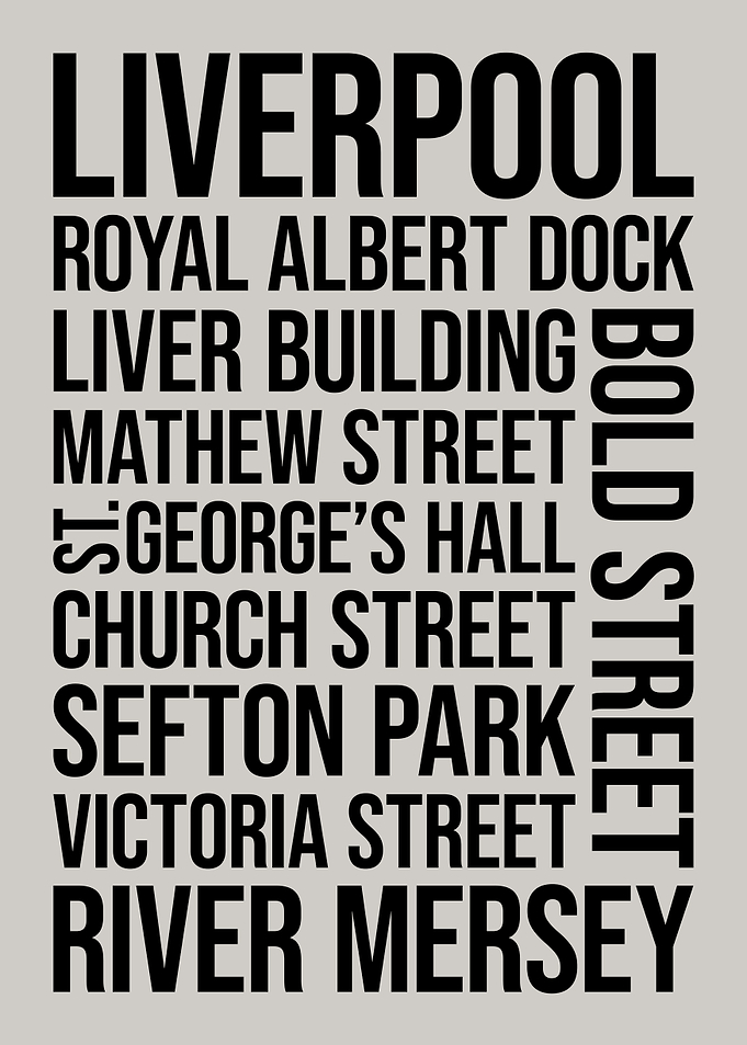 Liverpool Word Art Typography