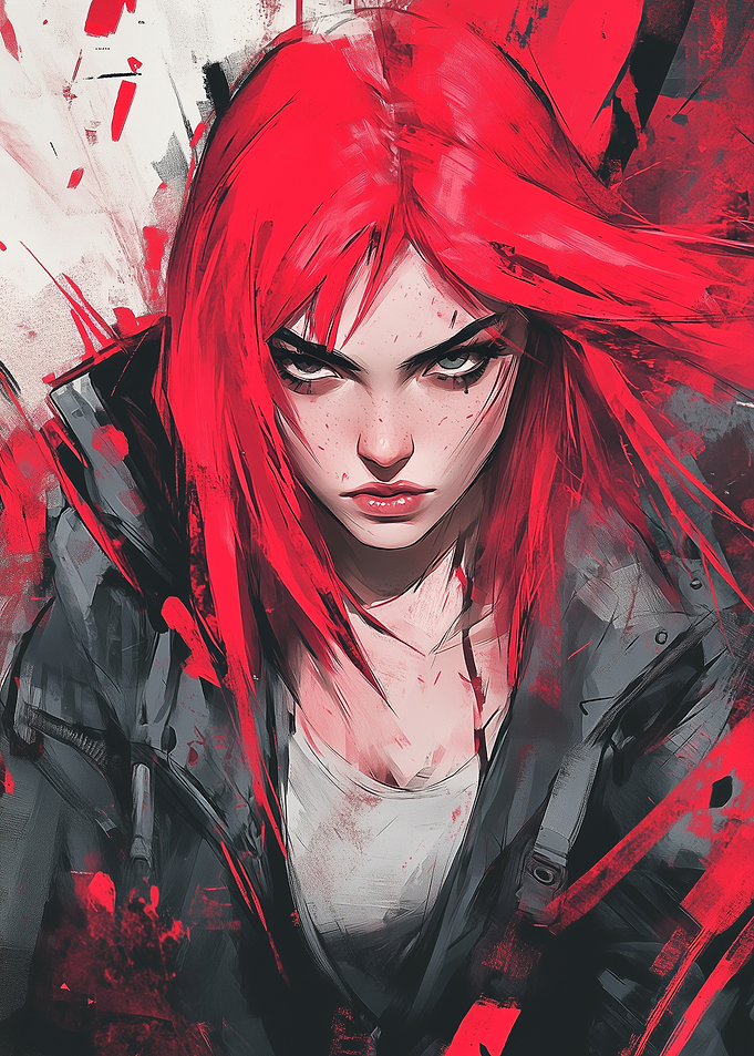 Fiery Female Hero