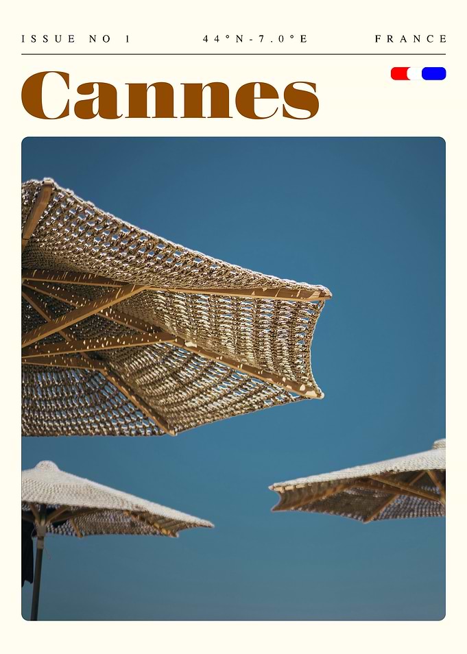 Cannes France Travel Art Poster