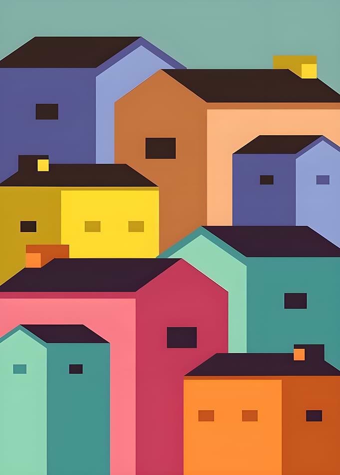 Colorful Cityscape