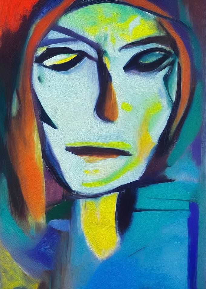 Abstract Portrait Painting