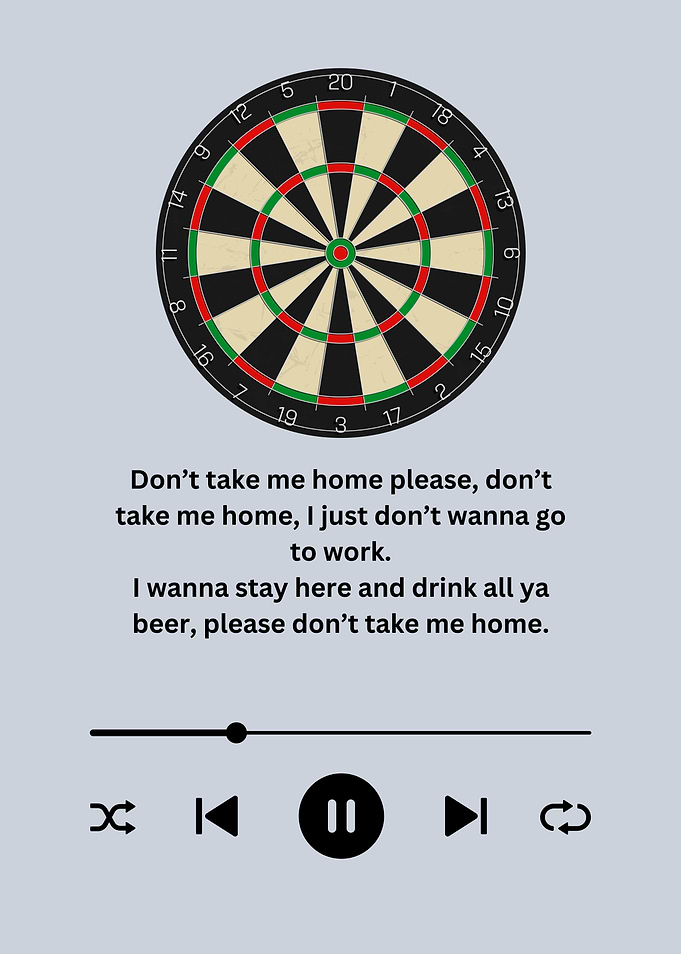 Darts Song Poster