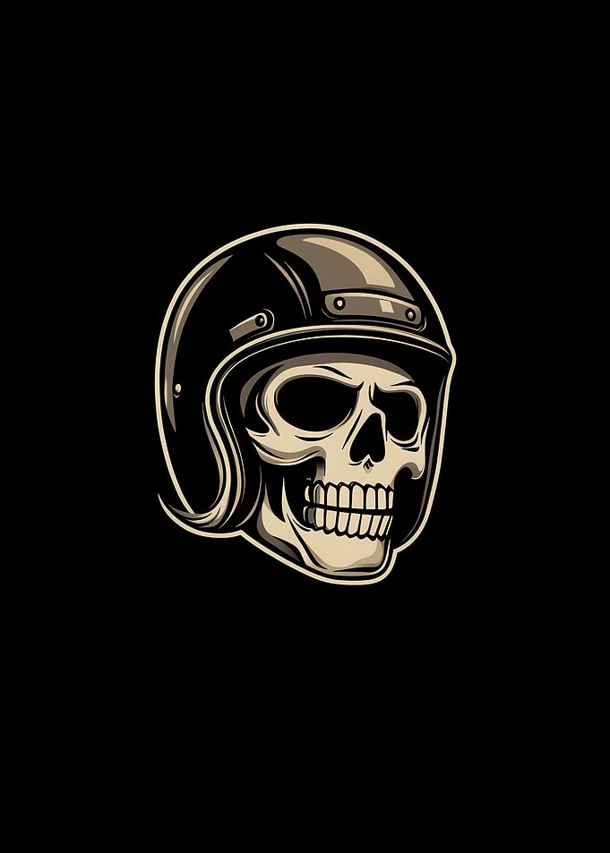 Skull in Helmet