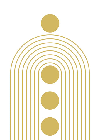 Golden Arches Abstract Art