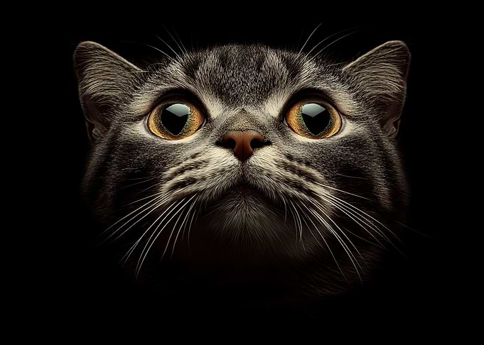 Close-up Cat Portrait