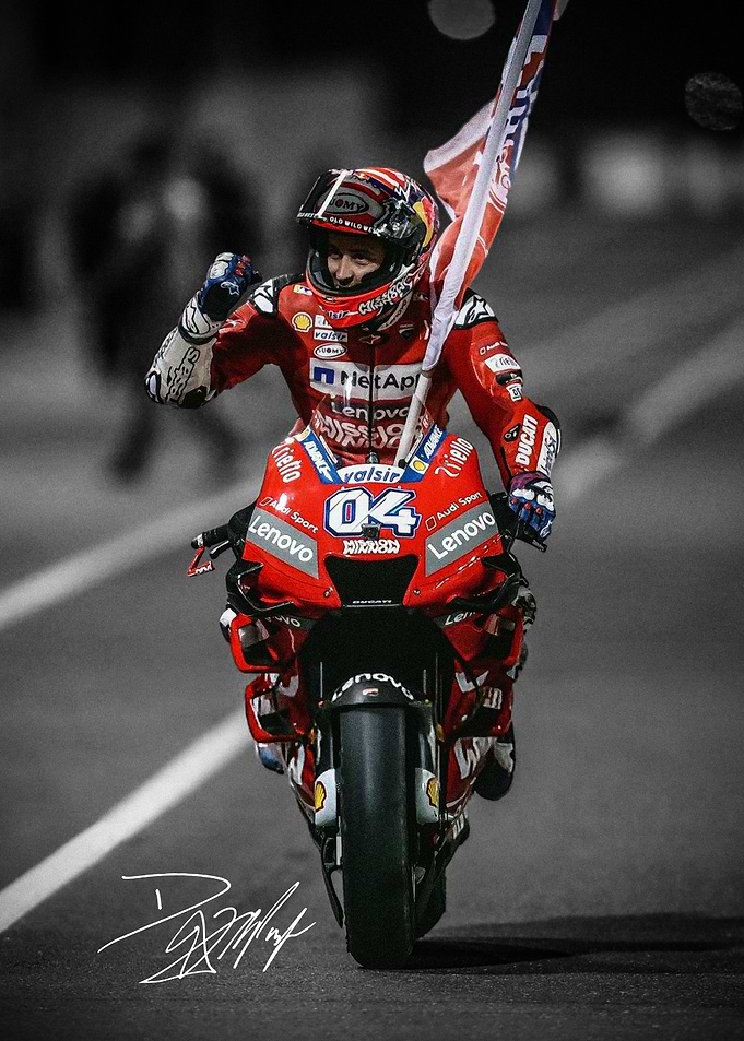 Andrea Dovizioso MotoGP Racer Victory
